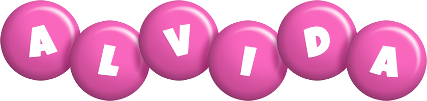 Alvida candy-pink logo