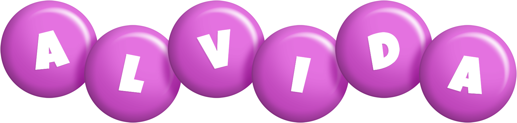 Alvida candy-purple logo