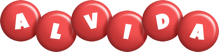 Alvida candy-red logo