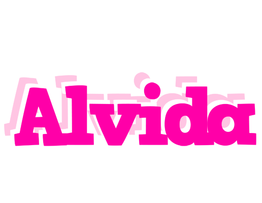 Alvida dancing logo