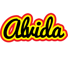 Alvida flaming logo