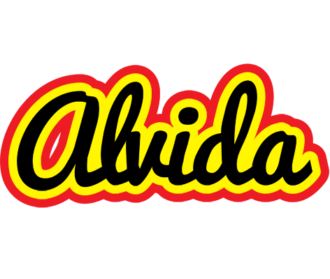 Alvida flaming logo