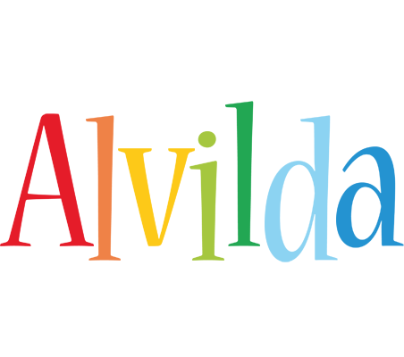 Alvilda birthday logo