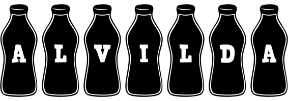 Alvilda bottle logo