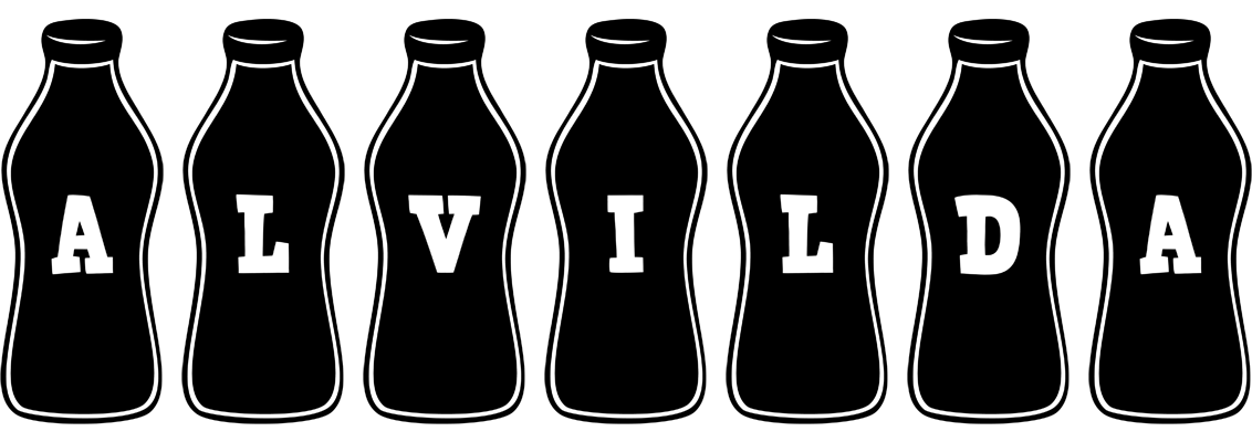 Alvilda bottle logo
