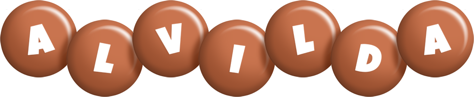Alvilda candy-brown logo