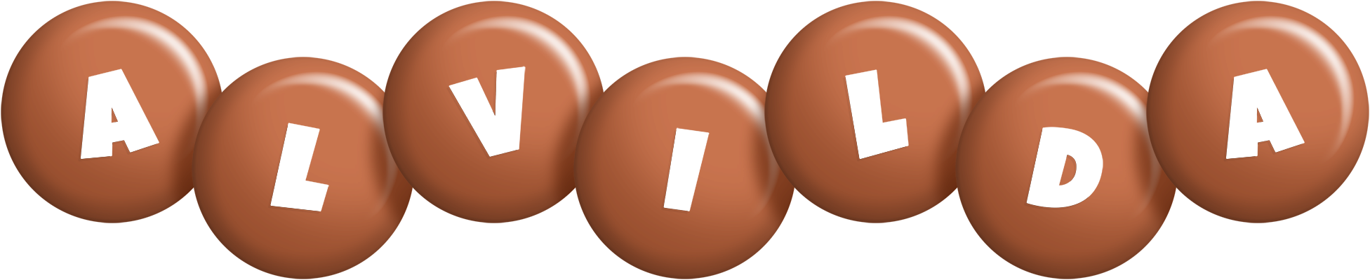 Alvilda candy-brown logo