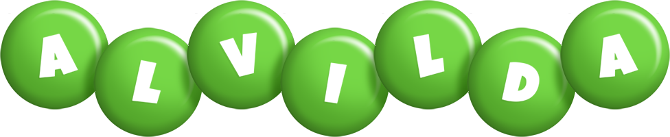 Alvilda candy-green logo