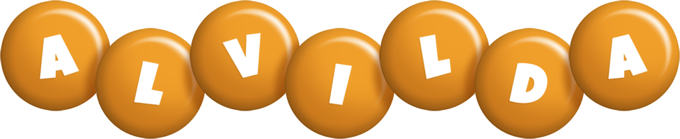 Alvilda candy-orange logo