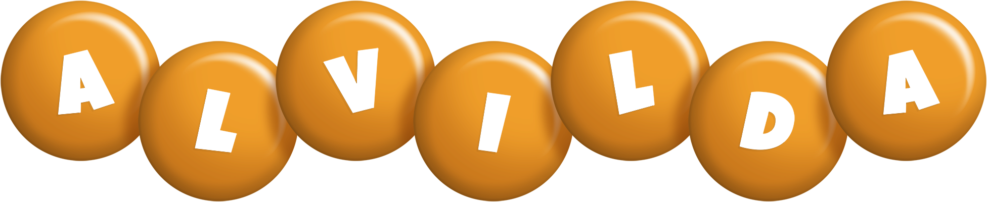 Alvilda candy-orange logo
