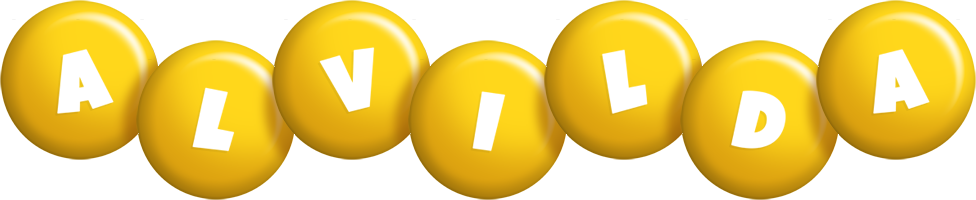 Alvilda candy-yellow logo