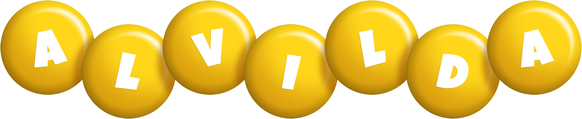 Alvilda candy-yellow logo