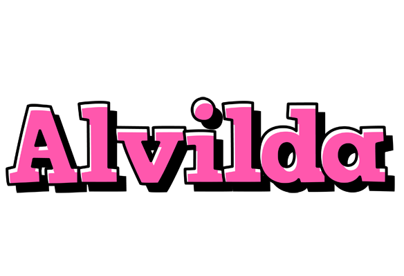 Alvilda girlish logo
