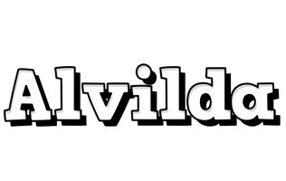 Alvilda snowing logo