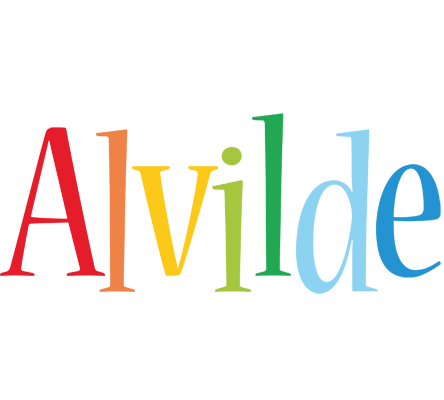 Alvilde birthday logo