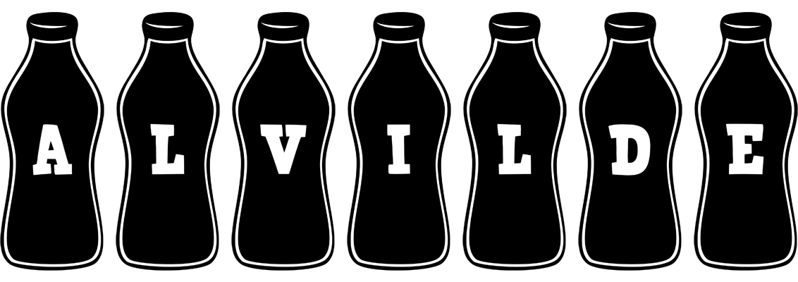 Alvilde bottle logo