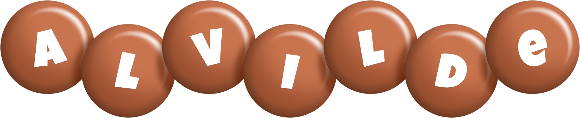 Alvilde candy-brown logo