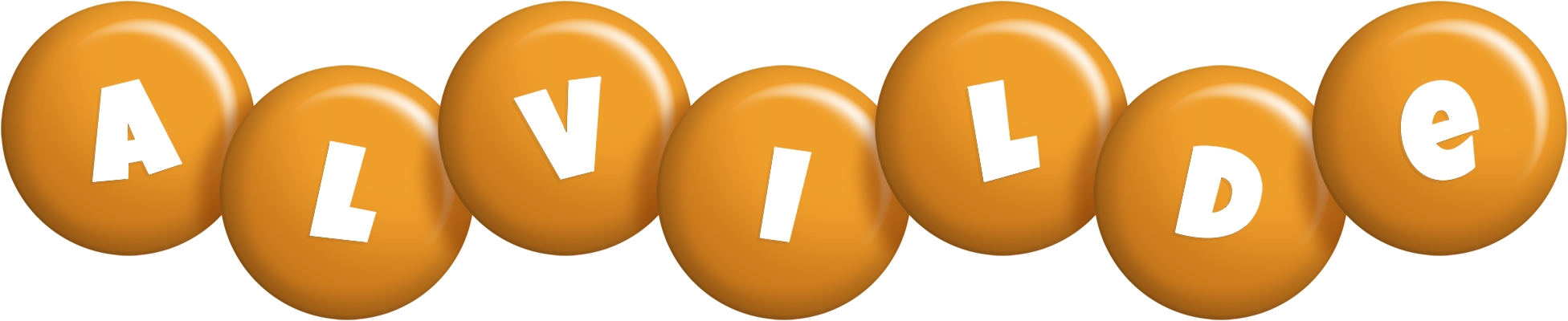 Alvilde candy-orange logo
