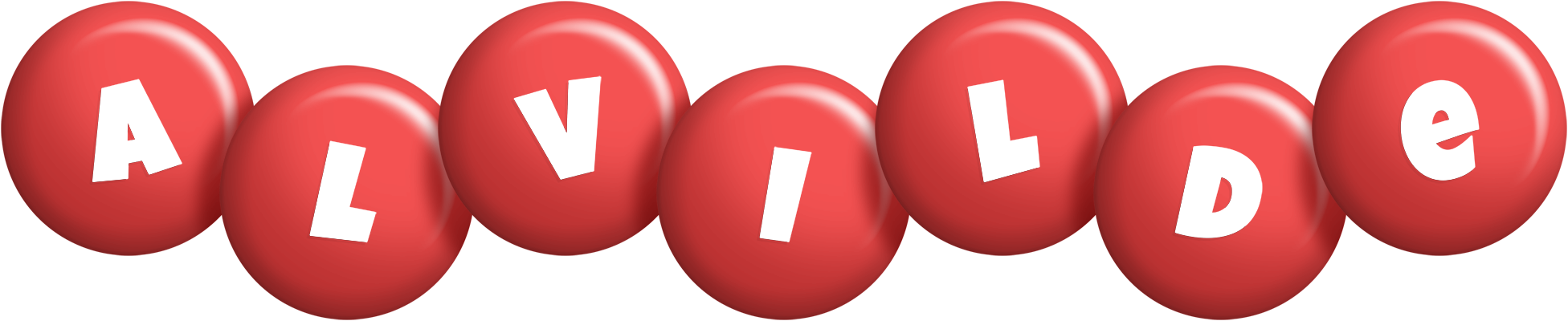 Alvilde candy-red logo