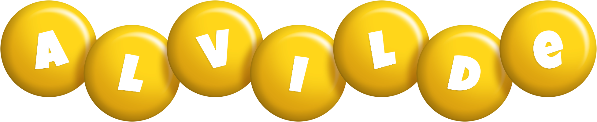 Alvilde candy-yellow logo