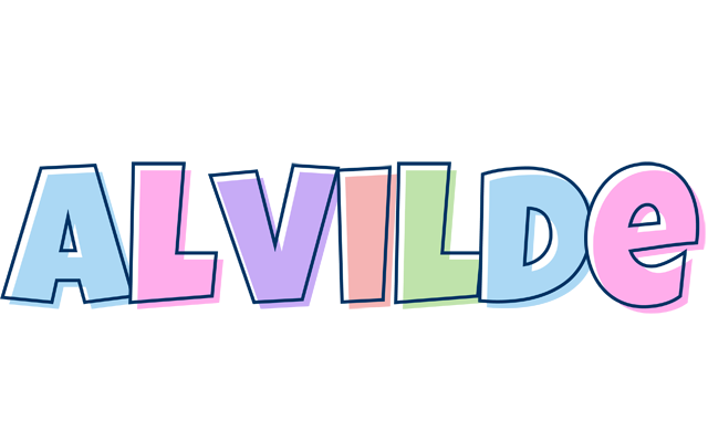 Alvilde pastel logo