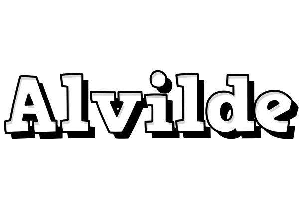 Alvilde snowing logo