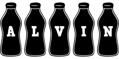 Alvin bottle logo