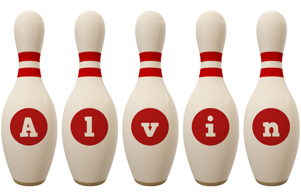 Alvin bowling-pin logo