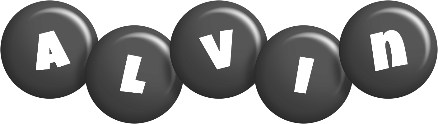 Alvin candy-black logo