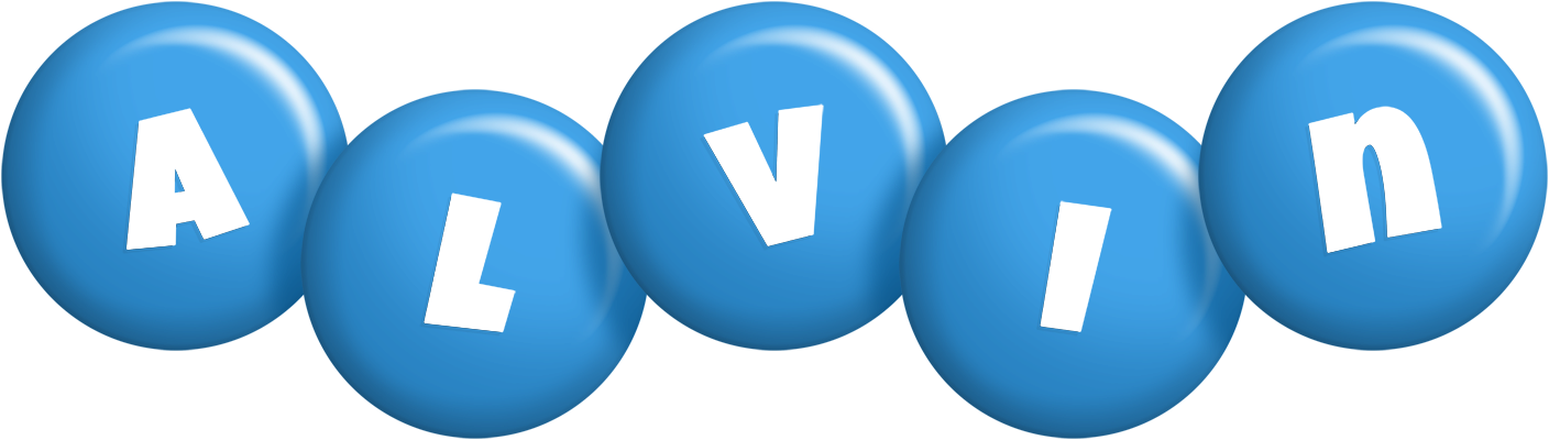 Alvin candy-blue logo
