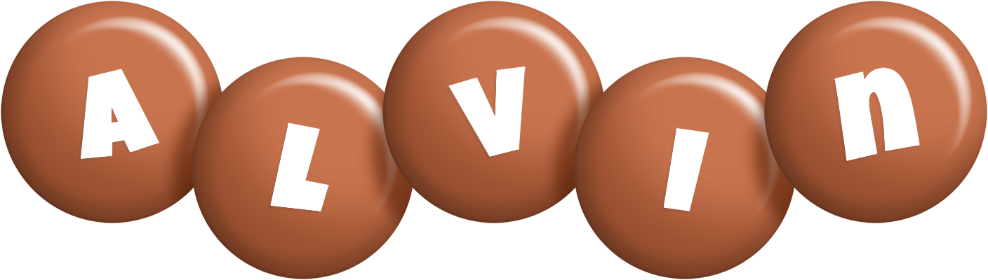 Alvin candy-brown logo