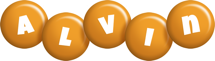 Alvin candy-orange logo