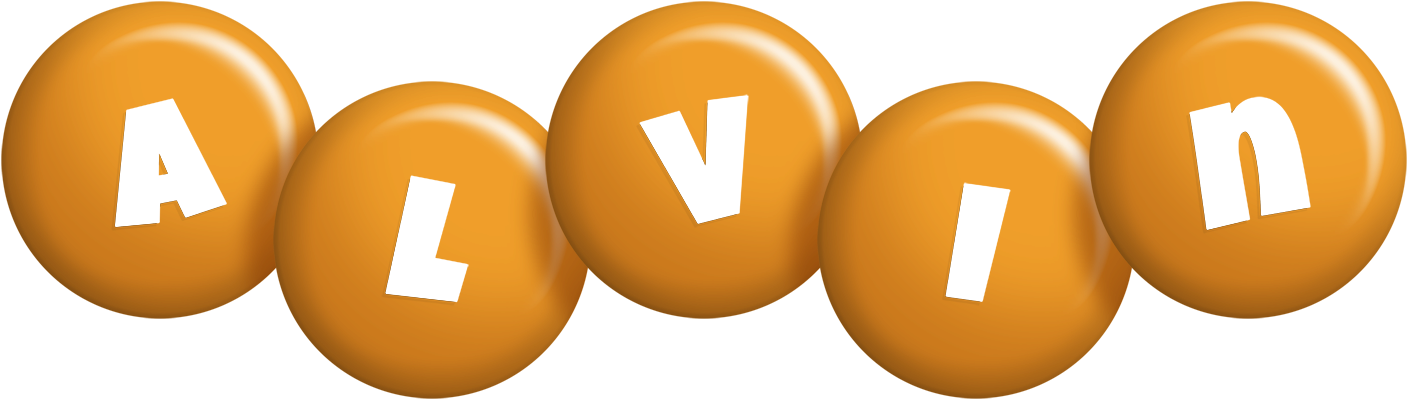 Alvin candy-orange logo