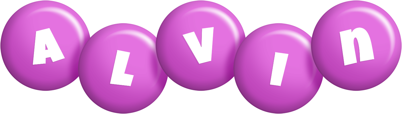 Alvin candy-purple logo