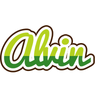 Alvin golfing logo