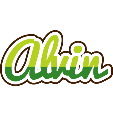 Alvin golfing logo