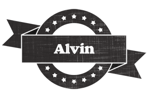 Alvin grunge logo