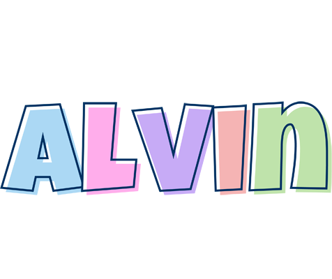 Alvin pastel logo