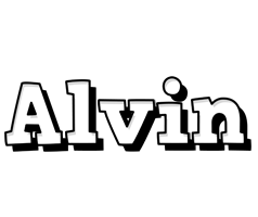 Alvin snowing logo