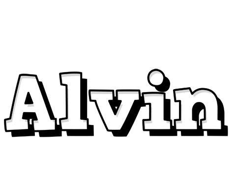 Alvin snowing logo