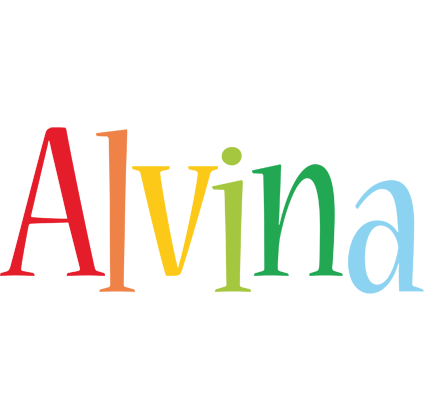Alvina birthday logo