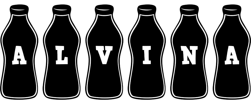 Alvina bottle logo
