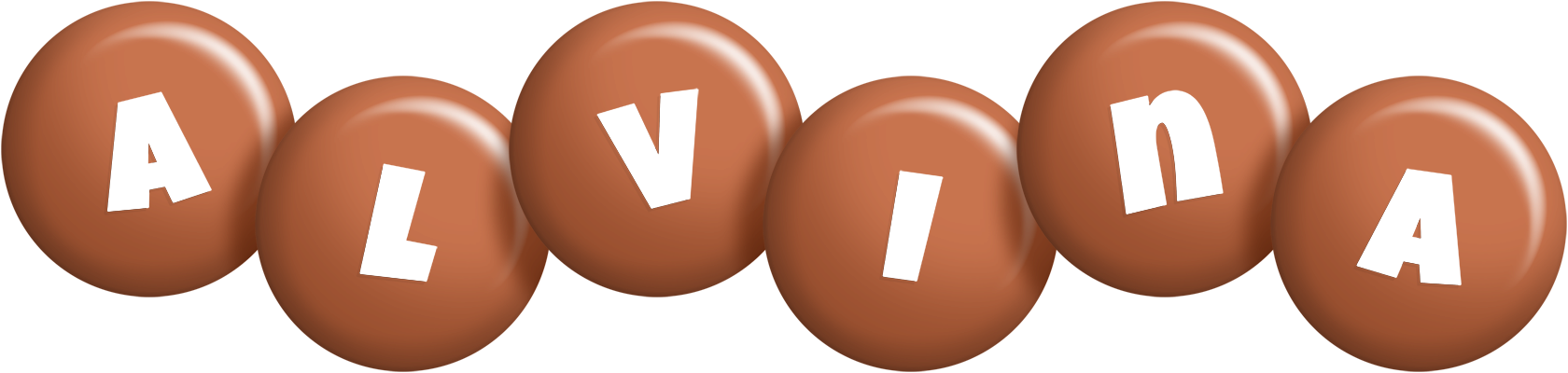 Alvina candy-brown logo