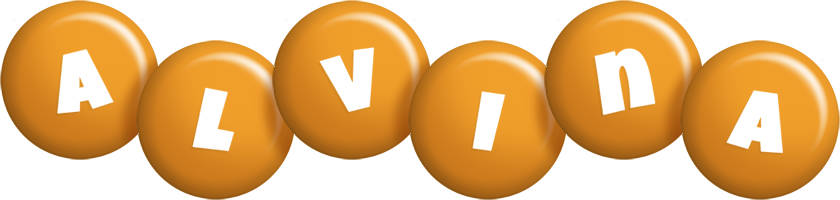 Alvina candy-orange logo