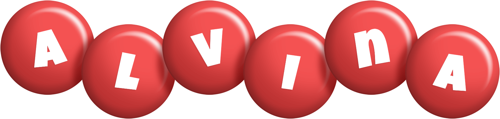 Alvina candy-red logo