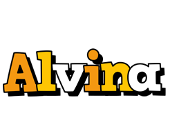 Alvina cartoon logo