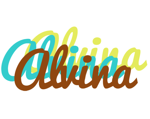 Alvina cupcake logo