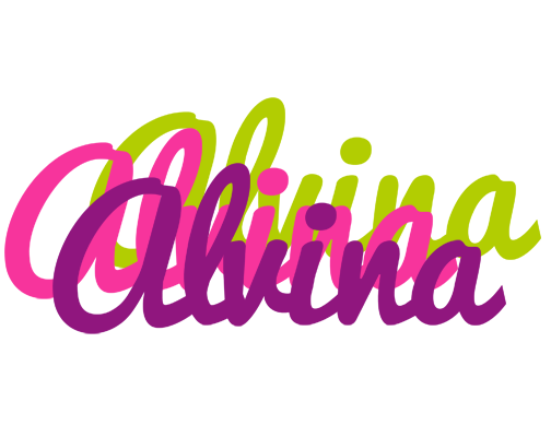 Alvina flowers logo