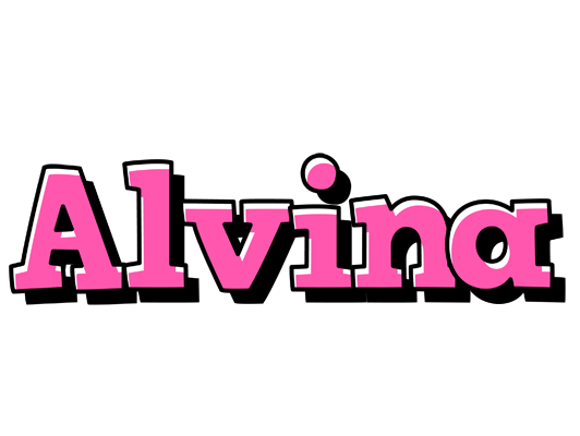 Alvina girlish logo