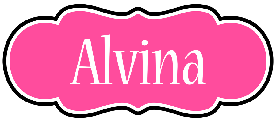 Alvina invitation logo